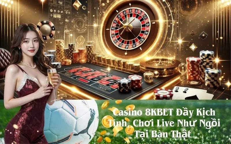 Casino 8KBET Đầy Kịch Tính, Chơi Live Như Ngồi Tại Bàn Thật